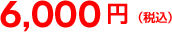 6,000円 6,000円